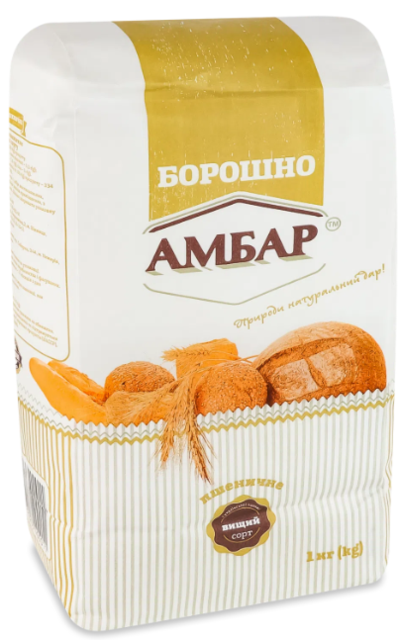 Борошно пшеничне Амбар вищий сорт 1 кг